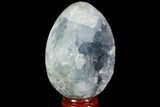 Crystal Filled Celestine (Celestite) Egg Geode - Madagascar #98799-2